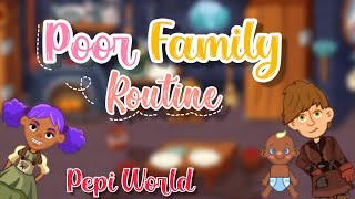 ✨👨‍👩‍👦POOR FAMILY ROUTINE IN PEPI WONDER WORLD | Toca Animoto screenshot 3