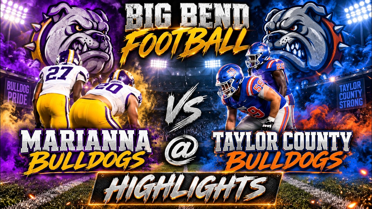 WATCH: 🏈🔥BULLDOG vs BULLDOG! 🐶 Marianna vs Taylor County HIGHLIGHTS | Big Bend Football | #FHSAAFootball🏈🔥