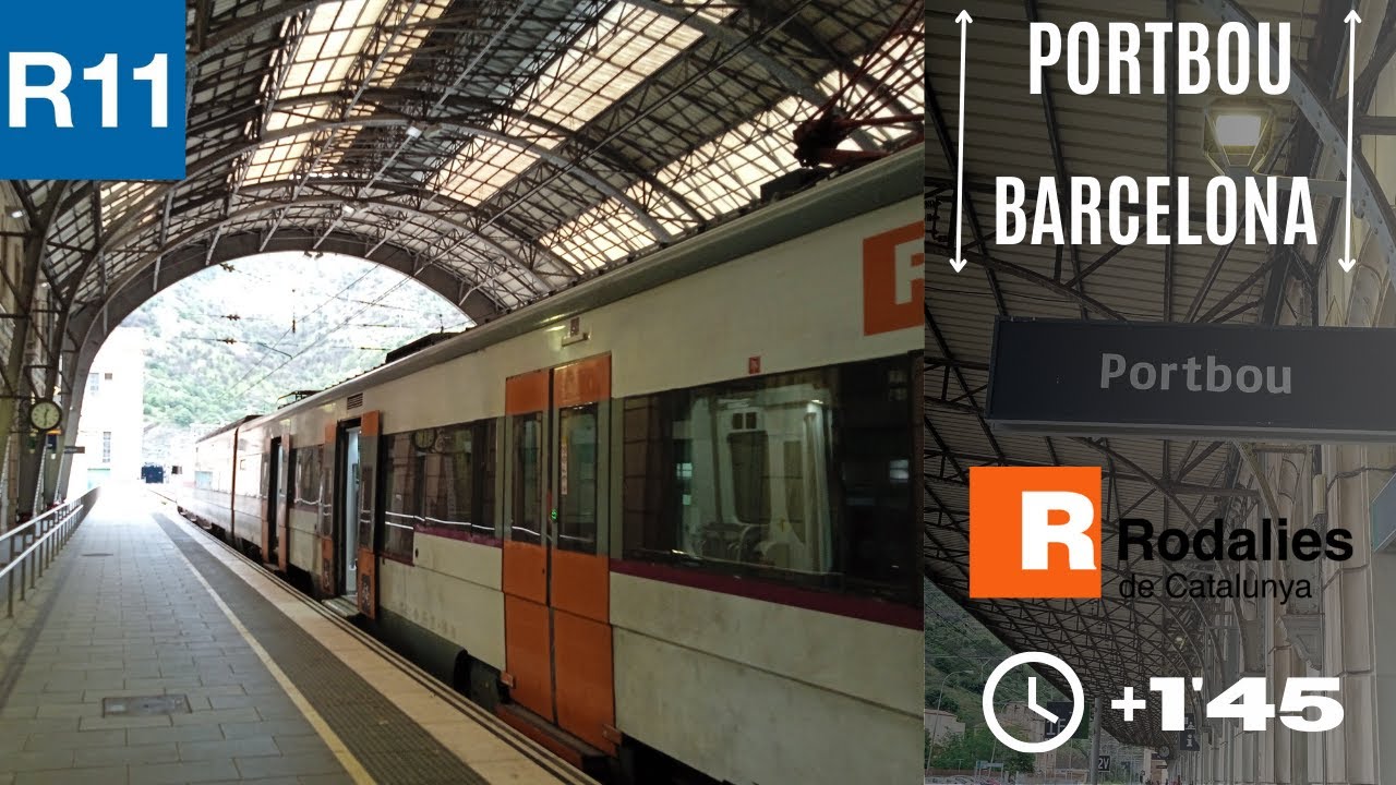 Rodalies de Catalunya R11: Ruta en S-447 de Portbou a Barcelona-Sants ...