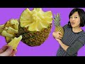 How to Pull Apart a PINEAPPLE | Pineapple Peeling - Fruity Fruits