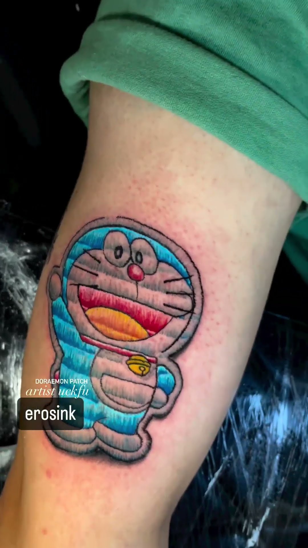 Doraemon by Hansu_Tattoo in Beijing