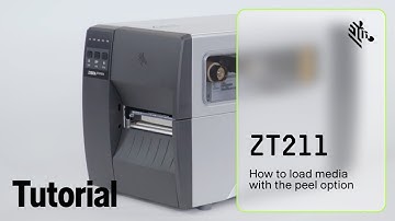 How to Load Media with the Peel Option on a ZT211 Printer | Zebra