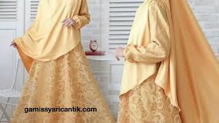 Model Baju Gamis Brokat Terbaru 2018 Model Baju Gamis Brokat Terbaru 2018