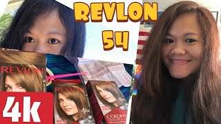 REVLON COLORSILK LIGHT GOLDEN BROWN SELF APPLICATION BLACK HAIR REACTION ON SHADE 54 GOLDEN BROWN