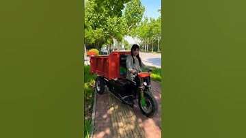 Electric tricycle! Self unloading trucks! agrectual tools! #Save ⏰ labor & high efficiency #electri🚲