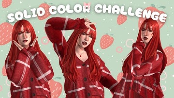 Making a Sim using ONLY RED?!