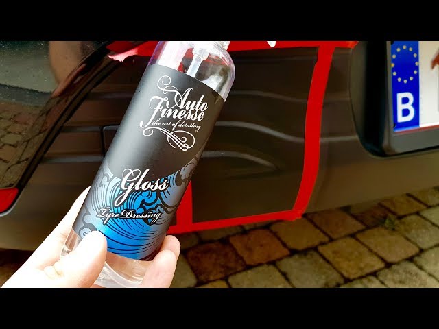 How good is the GLOSS TYRE DRESSING from Auto Finesse on PLASTIC
