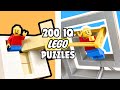 Make puzzles with lego  show off at parties