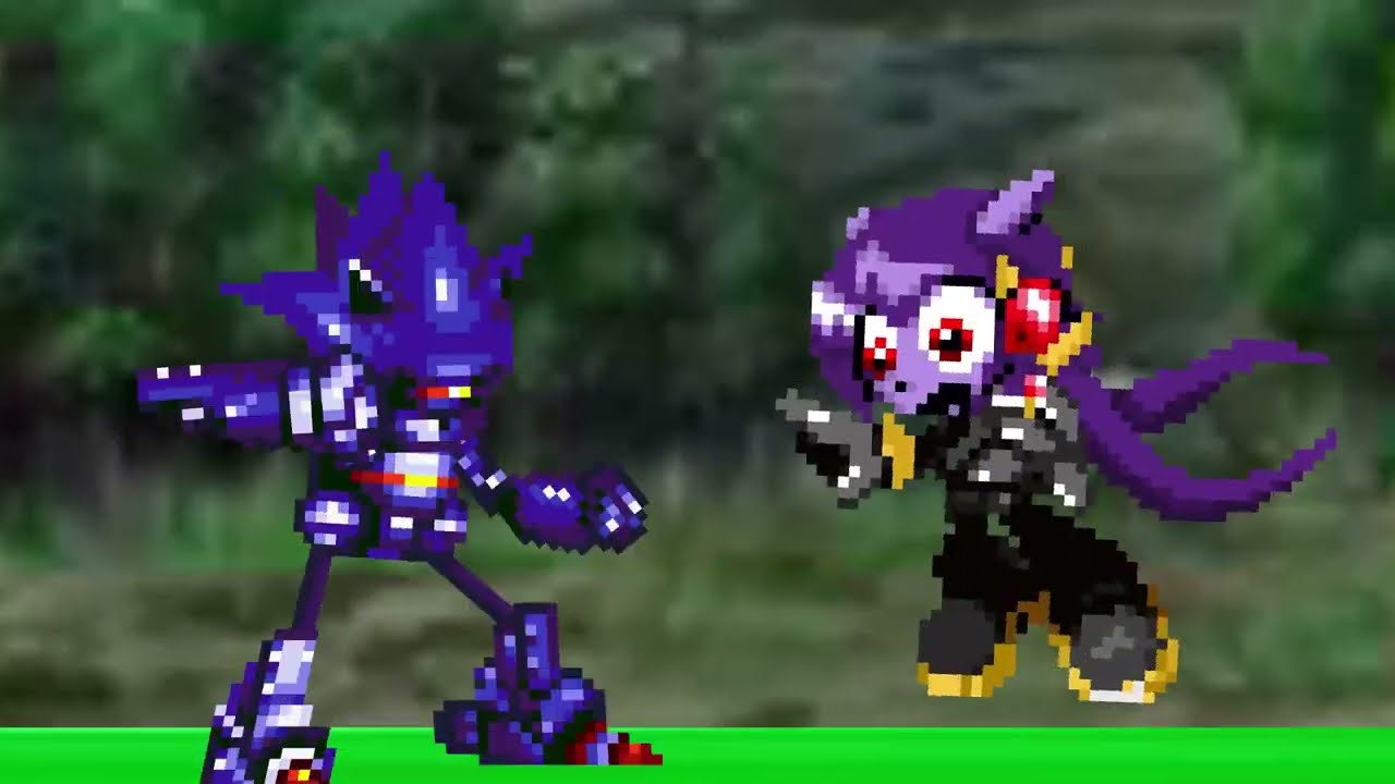 Mecha Sonic VS Amethia Phase 1.5 - Strength of Witts 