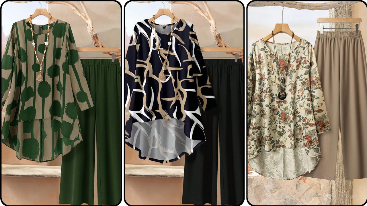 Very stylish 2025 trouser and long kurti designs