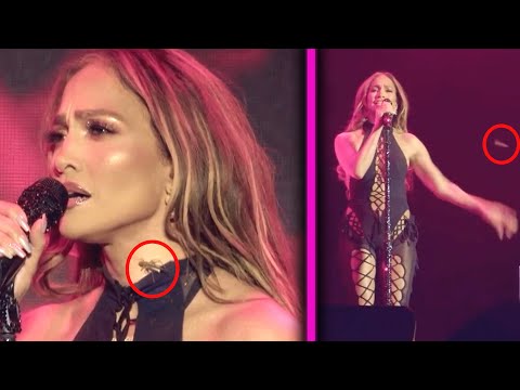 Jennifer Lopez TICKLED by a Cricket Mid-Performance