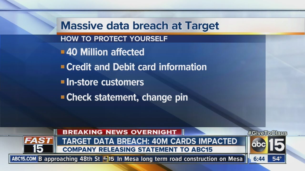 Target data breach 40 million cards impacted YouTube