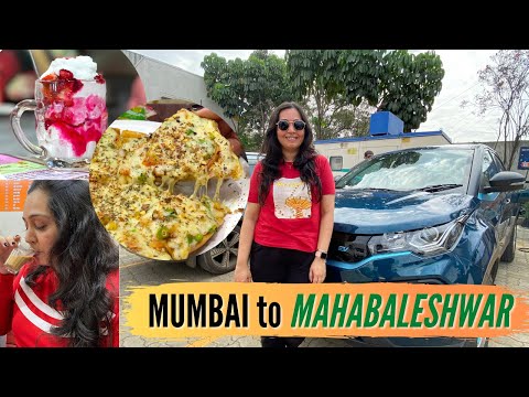 Mumbai to Mahabaleshwar road trip in my Tata Nexon EV | Budget hotel in Mahabaleshwar market + food