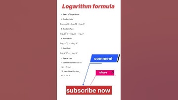 Logarithm formula #maths #formula #logarithm