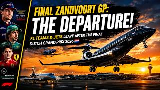 F1 Private Jets Takeoff from AMSTERDAM Schiphol airport after FINAL Dutch Grand Prix 2026