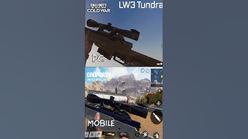 LW3 TUNDRA SNIPER RIFLE In COD MOBILE VS BLACK OPS COLD WAR  #shorts