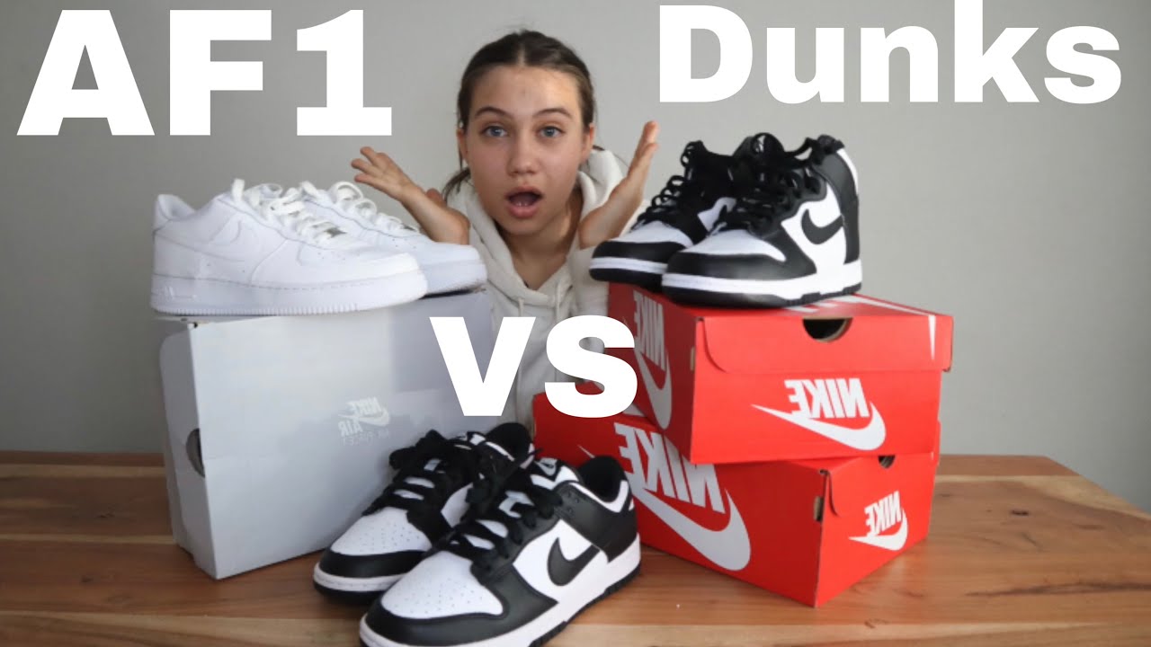 Nike Panda Dunks VS Air Force 1 | Uncovering The Major Differences - YouTube