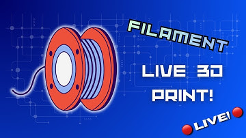 FILAMENT ROLL ORNAMENT 3D PRINT LIVE!!!