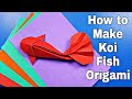 ORIGAMI | HOW TO MAKE KOI FISH | แม่รุ่งสอนพับกระดาษ ปลาคาร์ฟ | PEACEZAAKIDS