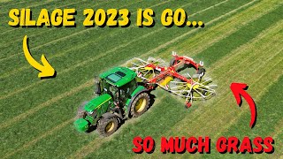 SILAGE 2023 SEASON BEGINS! | HUGE AMOUNT OF GRASS