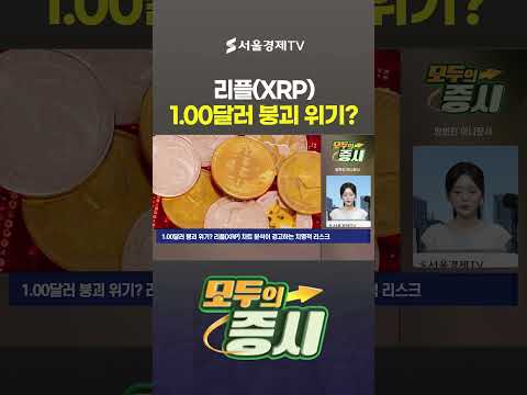 리플(XRP) 1.07달러 깨졌다…1달러 붕괴 초읽기?