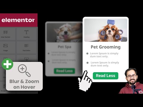 Blur & Zoom Hover Effect - Elementor