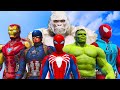 ALL MARVEL SUPERHEROES VS WHITE KING KONG