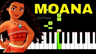 Moana - How Far I'll Go | EASY Piano