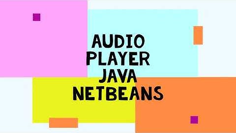 Audio Player Java Netbeans GUI