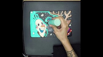 Olaf, Sven, and Bruni become Pancakes | Get Caked Pancake Art