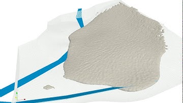Modeling of Mine Tailings Dam Failure with OpenFOAM - Tamboraque Site - Videos- Isometric
