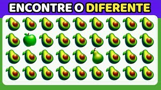 🍓EDIÇÃO FRUTAS🍒🔍 Encontre o EMOJI Diferente!👀🕵️‍♂️|Nerd Quiz