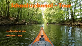 Kajak Tour Schaalseekanal - Salemer See - Pipersee - Schaalsee-Camp mit P&H Scorpio + Prijon Seayak