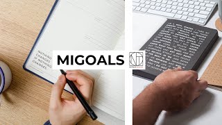 MiGoals Diary | How to set Long Term Goals | Notable-Notebooks.com