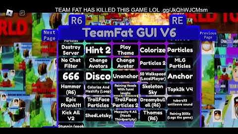 hacking a game with team fat gui v6 credits to team fat