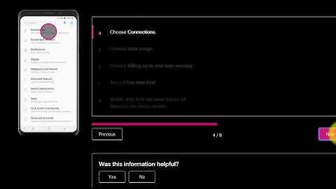 Samsung Galaxy S9 Plus Turn off Mobile Data Limit