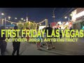 Las Vegas First Friday Arts District Downtown Walkthrough October 2022