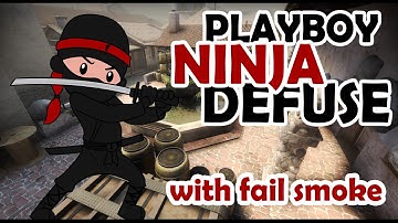 NINJA DEFUSE with FAIL SMOKE - CS:GO