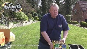 Fireworks display set up by Nigel from Galactic Fireworks