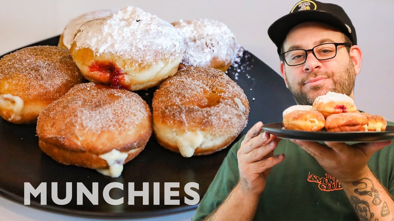 Homemade Cream & Jelly-Filled Donuts | Munchies