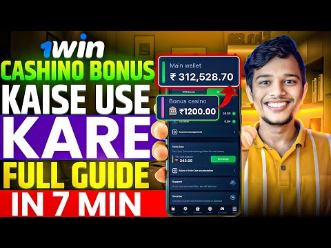 1win Casino Bonus Use Kaise Kare || How To Use Casino Bonus In 1win || Casino Bonus Withdrawal