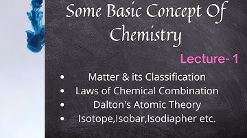 Class-11 | Some Basic Concept of Chemistry | Lecture-01 | Chapter 1 | GM Academy