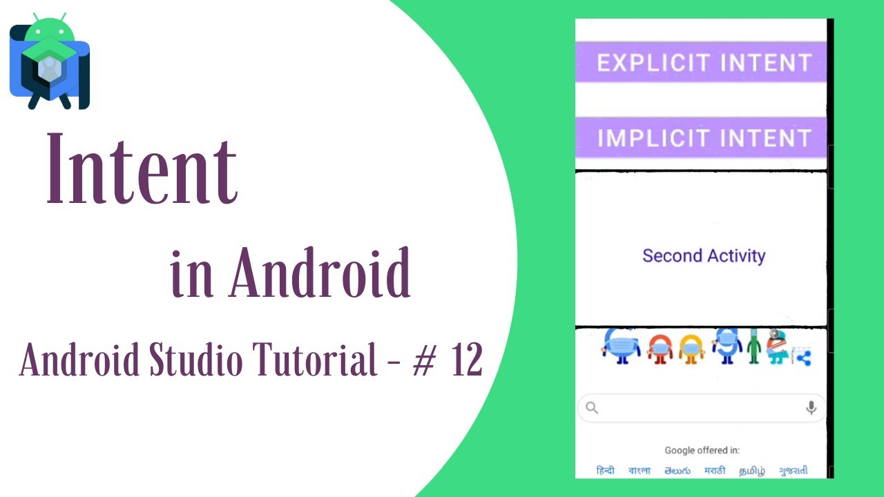 Intent in Android II Android Studio Tutorial - #12 - YouTube