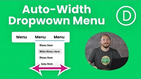 How To Set An Auto-Adjusting Divi Menu Dropdown Width