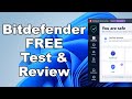 Bitdefender free antivirus test  review 2023  antivirus security review  security test