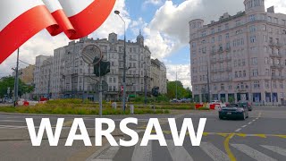 DRIVING in WARSAW, Masovian Voivodeship, POLAND I 4K 60fps