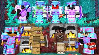 2 Minecraft Speedrunners VS 6 Hunters UNSCRIPTED