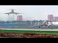 Два Ту-134 вылетают из московской области. Один не убрал шасси / Щёлково (аэродром Чкаловский)