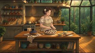 🫐🍓 Homemade Berry Pie in a Cozy Forest Cabin 🥧 Anime Cooking Ambience | Relaxing Cottage Life screenshot 5
