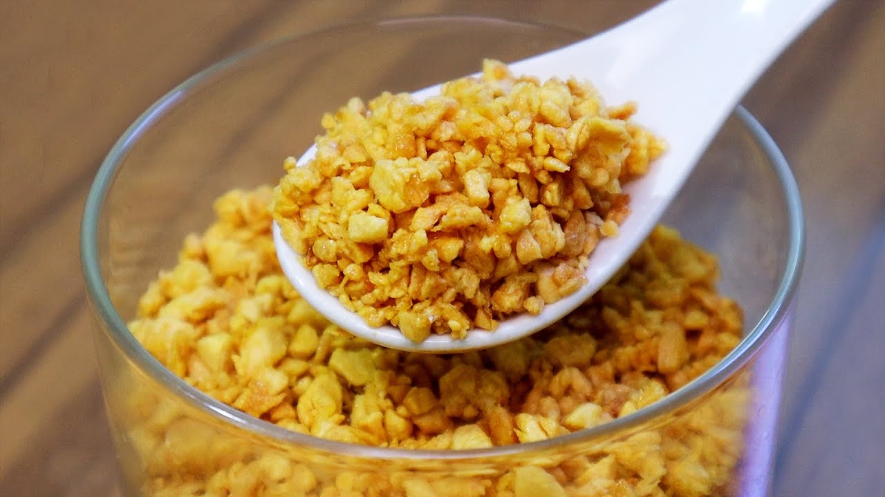 如何炸出金黄酥脆的蒜酥 Golden Brown fried Garlic and Garlic Oil | Mr. Hong Kitchen